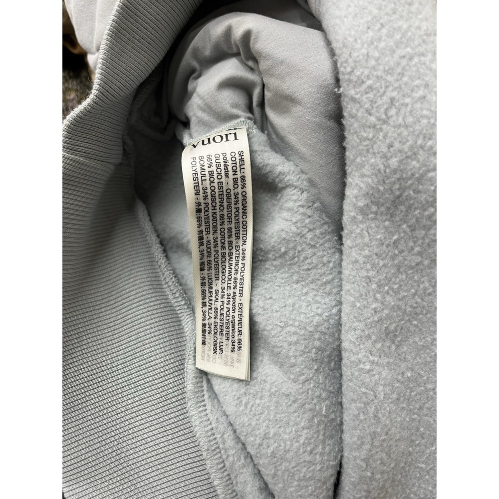 Vuori Restore Half Zip Hoodie Blue Gray Athleisure Women's Size Large - Picture 6 of 7